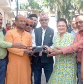 नेपालगञ्ज उपमहानगरपालिकालाई विपत व्यवस्थापनजन्य सामग्री हस्तान्तरण
